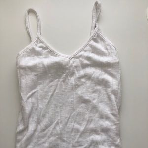 UP M Cropped White Tank